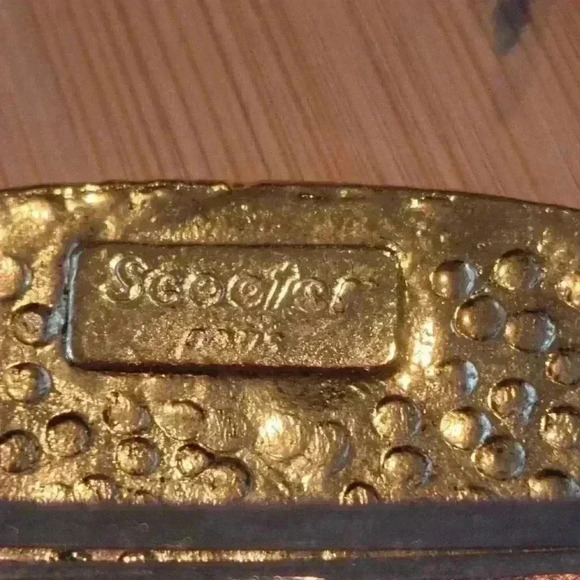 Scooter Gold Hair Clip made  in France - Picture 3 of 6